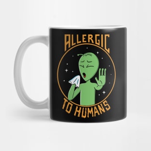 Alien allergic to humans Mug